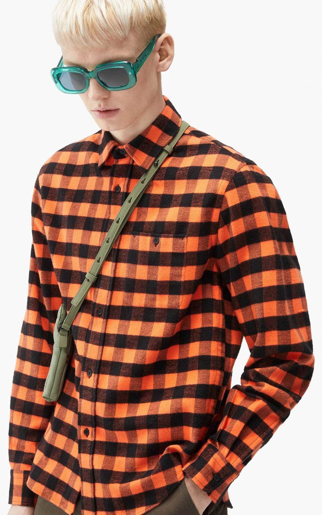 Kenzo Check print casual Skjorta Herr | 43765-PNYU